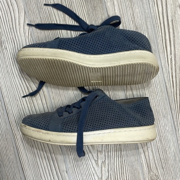 Eileen Fisher Clifton Tan Perforated
Suede Lace Up Sneakers - Picture 2 of 5